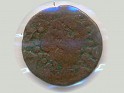 Escudo - Dobler - Spain - 1598 - Copper - Cayón# 3304 - 16 mm - Legend: PHI DEI GRAMAIO / UNIVER EBUS DNS - 0